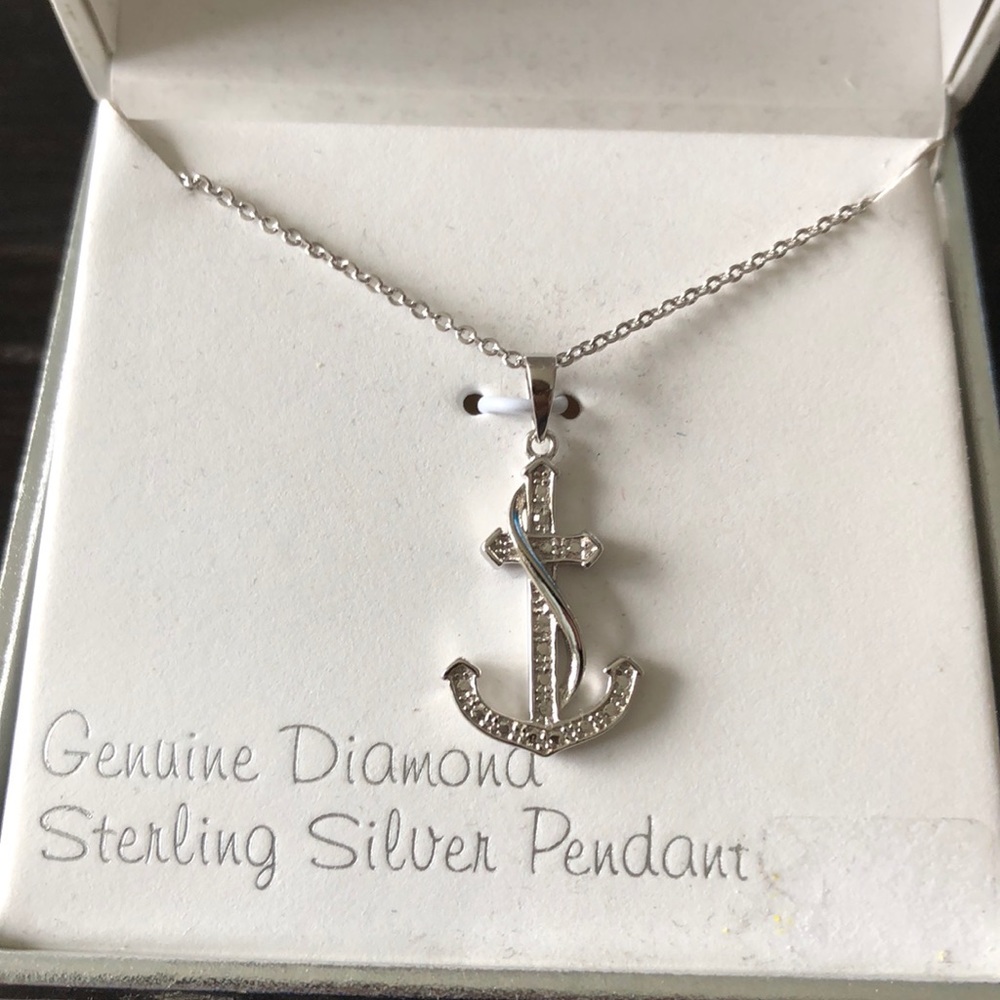 Sterling Silver Anchor Necklace